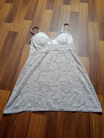 White Lace Slip Dress