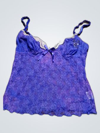 Blue Lace Camisole