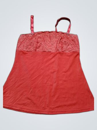 Red Lace Trim Camisole
