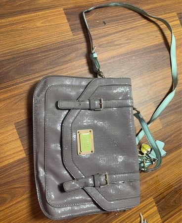 Guess Grey Logo Satchel Bag