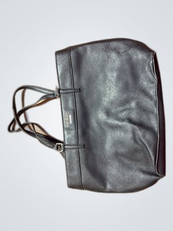 Guess Black Leather Tote Bag