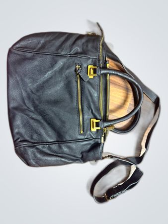 Guess Black Leather Tote Bag