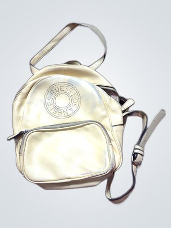 Guess Cream Leather Backpack