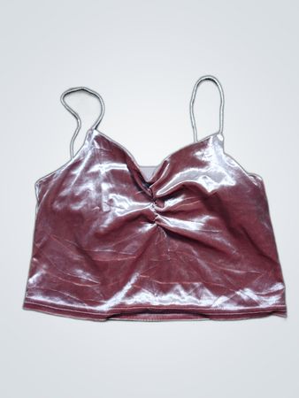 Pink Velvet Cami Top