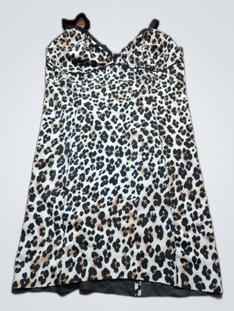 Leopard Print Slip Mini Dress