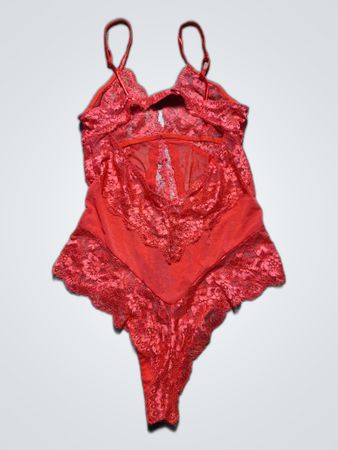 Red Lace Bodysuit
