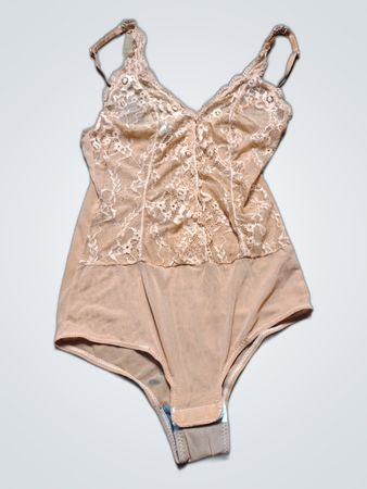 ASOS Lace Bodysuit Nude