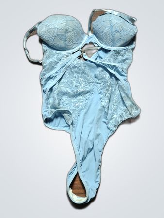 Unbranded Light Blue Lace Bodysuit