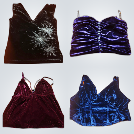 Beau haut en velours