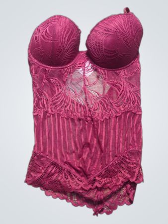 Pink Lace Bodysuit