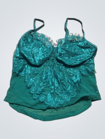 Green Lace Camisole