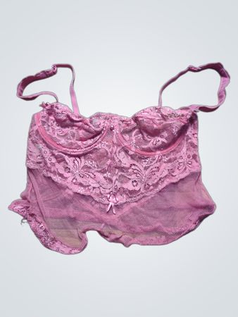 Pink Lace Bra