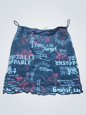 Black Graphic Top