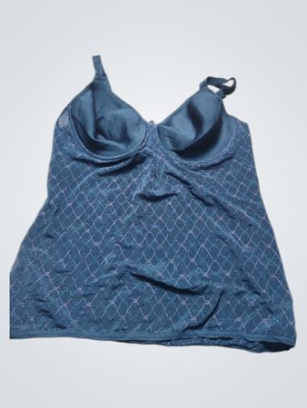 Black Camisole with Pink Diamond Pattern