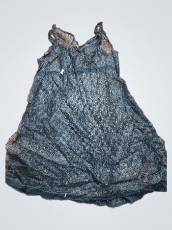 Unbranded Black Lace Slip Dress