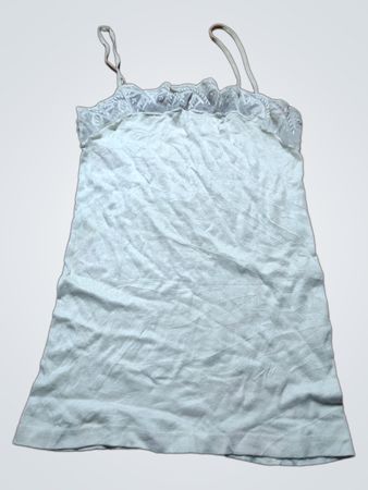 White Camisole with Lace Trim
