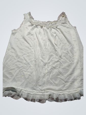 White Lace Trim Cami Top