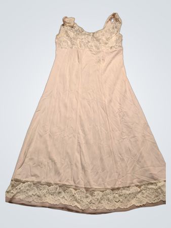 Pink Lace Trim Dress