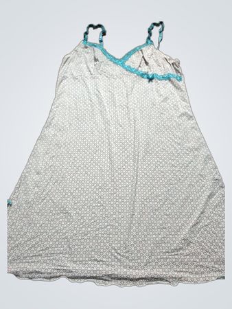 Gray Floral Nightgown