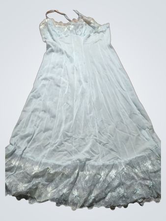 Light Blue Lace Trim Dress