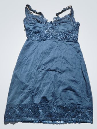 Black Lace Trim Chemise