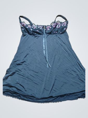 Black Camisole with Floral Embellishment