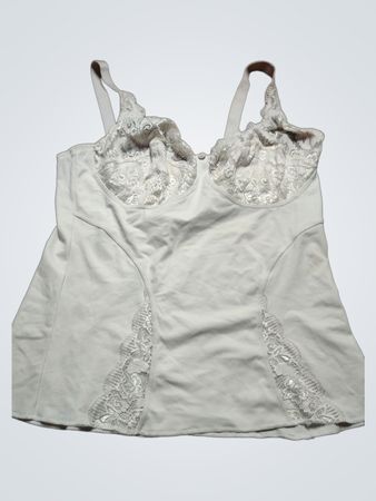 Women's White Camisole with Lace Details