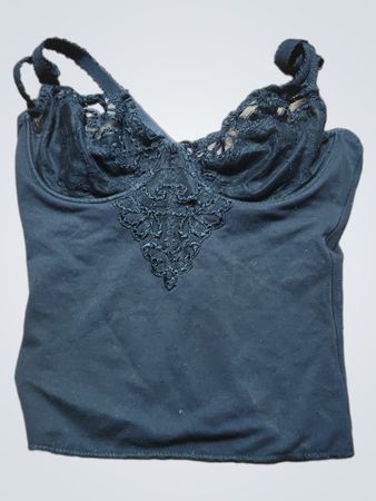 Black Lace Trim Camisole