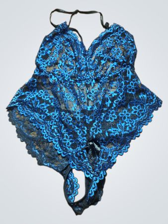 Blue Lace Bodysuit