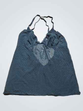 Black Lace Halter Top