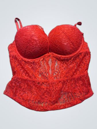 Red Lace Bra