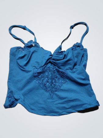 Blue Lace Camisole