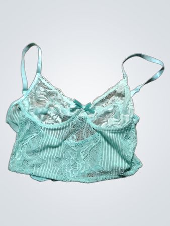 Green Lace Bra