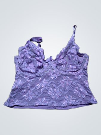Purple Lace Bra Top