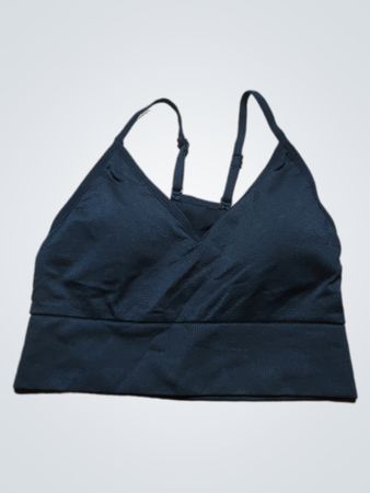 Pink Sport Black Sports Bra