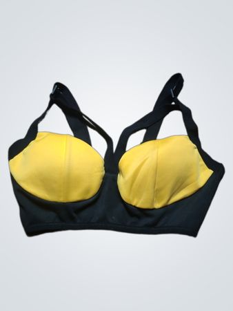 Black and Yellow Bra