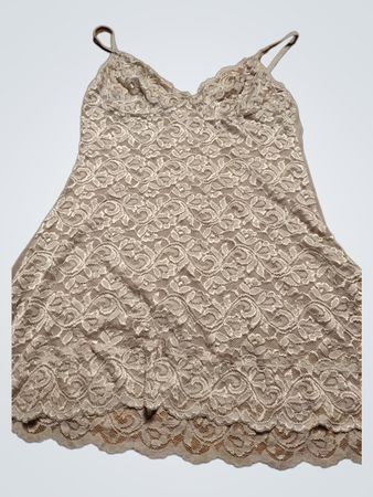 Grey Lace Cami Top