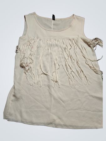 Madonna Fringed Sleeveless Top