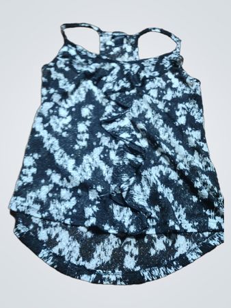 Wet Seal Black Splatter Racerback Tank Top