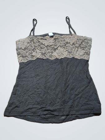 Black Lace Trim Camisole
