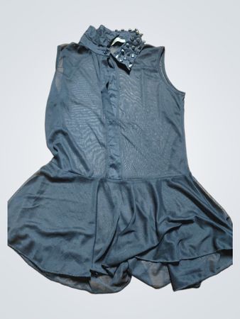 Bodio Black Studded Sleeveless Top
