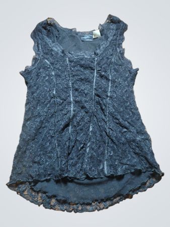 Rainbow Black Lace Cami Top