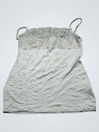White Lace-Trimmed Camisole