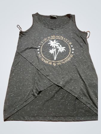 Janina Black Tank Top
