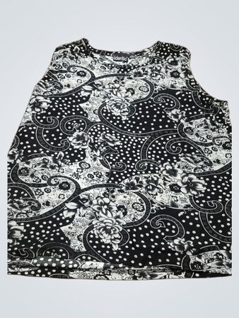 Identitic Floral Paisley Tank Top
