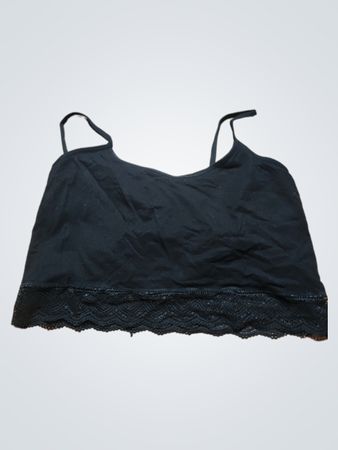 Black Lace Trim Camisole