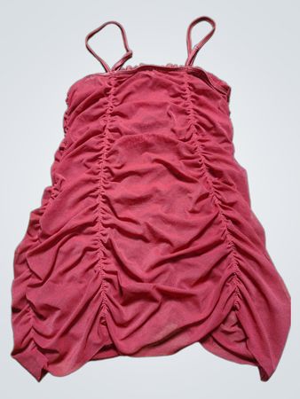 Red Ruched Dress