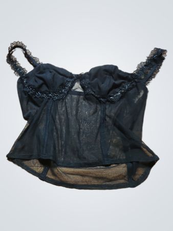 Black Sheer Lace Camisole