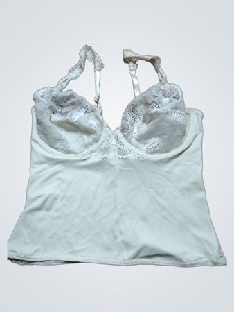White Lace Trim Camisole