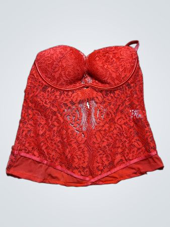 Red Lace Bustier